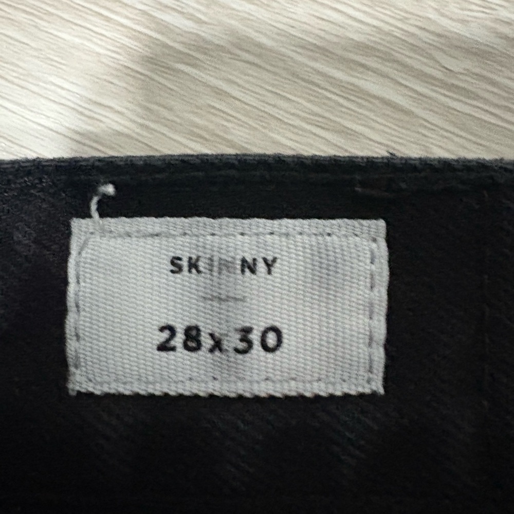 Men’s Pacsun Black Distressed Skinny Jeans - Picture 4 of 7